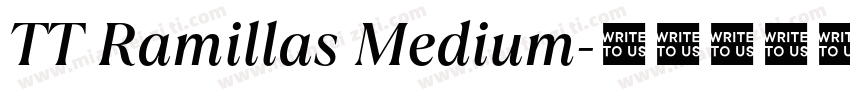 TT Ramillas Medium字体转换